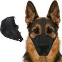 Dog Muzzle for Large Medium Small Dogs, Adjustable Soft Mesh Muzzle to Prevent Biting, Chewing, Barking Vet Recommended, Secure Fit L