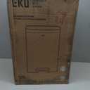 EKO Madison Brushed Stainless Steel 13.2 Gal/50L Kitchen Step Trash Can or Recycling Bin, Removable Inner Liner, Soft Close Lid, Fingerprint Resistant Finish