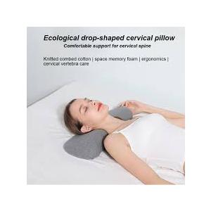 LoKori Memory Foam Pillow Neck Bolster Pillow,Support Back Cervical Neck Pillow for Sleeping,Neck & Shoulder Pain Relief,Stomach Sleepers with Washable Cover,A 3pcs