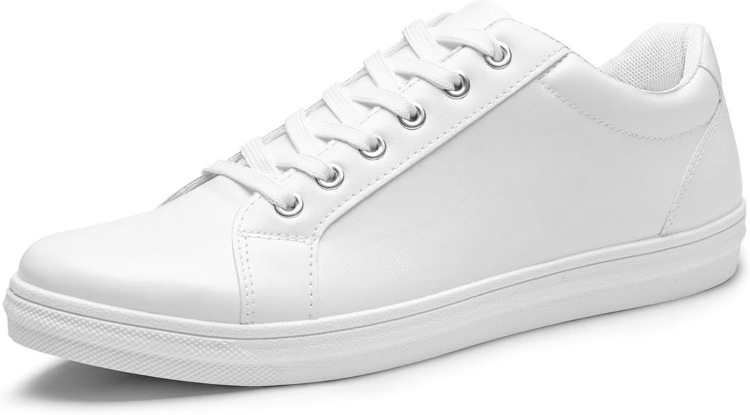 Jousen Mens Sneakers White Mens Casual Shoes Soft Breathable Fashion Sneakers for Mens, Size: 10.5