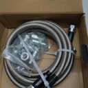 6AN 70 Transmission Cooler Hose Line kit, Compatible with GM Chevy Transmission 4L80E TH350 TH400 4L60E 700R4 200-4R TR6060 C5 AOD Stainless Steel Braided AN6 Adapter Fitting