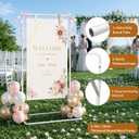 Wedding Welcome Sign Stand, Adjustable Metal Holder for Bridal Shower