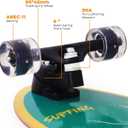Nattork Complete Kid Skateboards 29" x 9" Youth Cruiser Skateboard for Beginners Double Kick Deck Concave Girls or Boys Skateboard