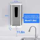 Automatic Hand Sanitizer Dispenser, Jewaytec 1000ML Wall Mounted Stainless Soap Dispenser Touchless Auto Liquid Dispenser for Office, Home, Restaurant