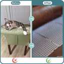 8 Pack Cat Deterrent Outdoor/Indoor Scat Mat, Pet Deterrent Training Mats, Keep Cats/Dogs Away Plastic Mats with Spikes, 12 Sq.ft, 16 x 13 Inches