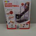 JOYIN Arcade Basketball Game Set with 4 Balls and Hoop for Kids 3 to 12 Years Old Indoor Outdoor Sport Play  Easy Set Up  Air Pump Included  Ideal for Competition
