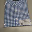 2 x Amazon Essentials Men's Slim-Fit Short-Sleeve Poplin Shirt (Blue, L)