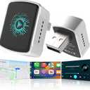 Wireless CarPlay Adapter & Android Auto (2-in-1) - Mini USB/USB-C Adapter Converts Wired to Wireless, Plug & Play, Stable Lag-Free for iPhone & Android (2025 Upgraded)