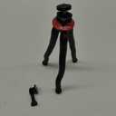 Fotopro Flexible Tripod with Remote for Phone, Waterproof and Anti-Crack Phone Tripod Stand Portable Travel Tripods for Live Streaming Vlogging Video (Black and Red)