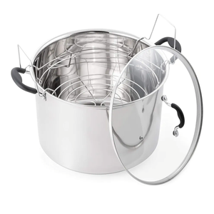 Prep•N•Cook by McSunley 21.5Qt Induction Stainless Steel Water Bath Canner Prep•N•Cook by McSunley 21.5Qt Induction Stainless Steel Water Bath Canner