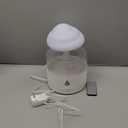 Rain Cloud Humidifier, Rain Humidifierrain Humidifier Water Drip, Water Drip Rain Sounds for Sleeping, Mushroom Waterfall Lamp, Desk Humidifiers for Office (White)