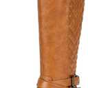 Vepose Women's 949 Knee High Boots,Tall Riding Boots Low Heel with Wide Calf and Wide Widths (6.5)