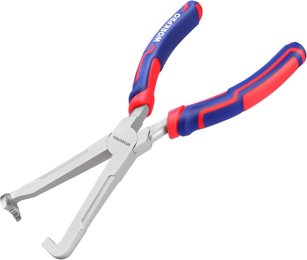 WORKPRO Electrical Disconnect Pliers, 8 Inch Automotive Electrical Connector Pliers with Ergonomic Handle, Fixion Tools Pliers, Automotive Plug Removal Tool for Car Fuel Pump, Spark Plug