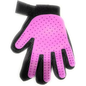 B.S.B Pet Grooming Glove, Silicone Massage Brush with Textured Surface. Pet Hair Remover. deshedding Brush for pet. Right arm only. Bathing Gloves for Your pet. One Size Fit All.