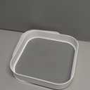 Semlos 9" Square Lazy Susan Turntable Cupboard Organizer for Corner Cabinet - Revolving Spice Rack for Kitchen Storage and Organization, Non-Slip Fridge Organiser