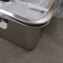 Extra Large Stainless Steel Cat Litter Box, 27.5" L x 19.7" W x 14" H XXXL Semi Enclosed Removable Metal Litter Tray with High Sided Enclosure, Scoop, Anti-Leakage, Non-Sticky, Easy Cleaning