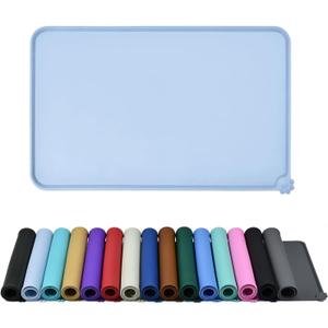 Waterproof Pet Feeding Mat with High Raised Edges, Heavier and Thicker Placemats for Cat Dog Water Bowl with BPA Free, Dogs Cats Food Mats for Messy Drinkers to Prevent Spill and Protect Floors (28" x 18", Warship) Waterproof Pet Feeding Mat with High Raised Edges, Heavier and Thicker Placemats for Cat Dog Water Bowl with BPA Free, Dogs Cats Food Mats for Messy Drinkers to Prevent Spill and Protect Floors (28" x 18", Warship)