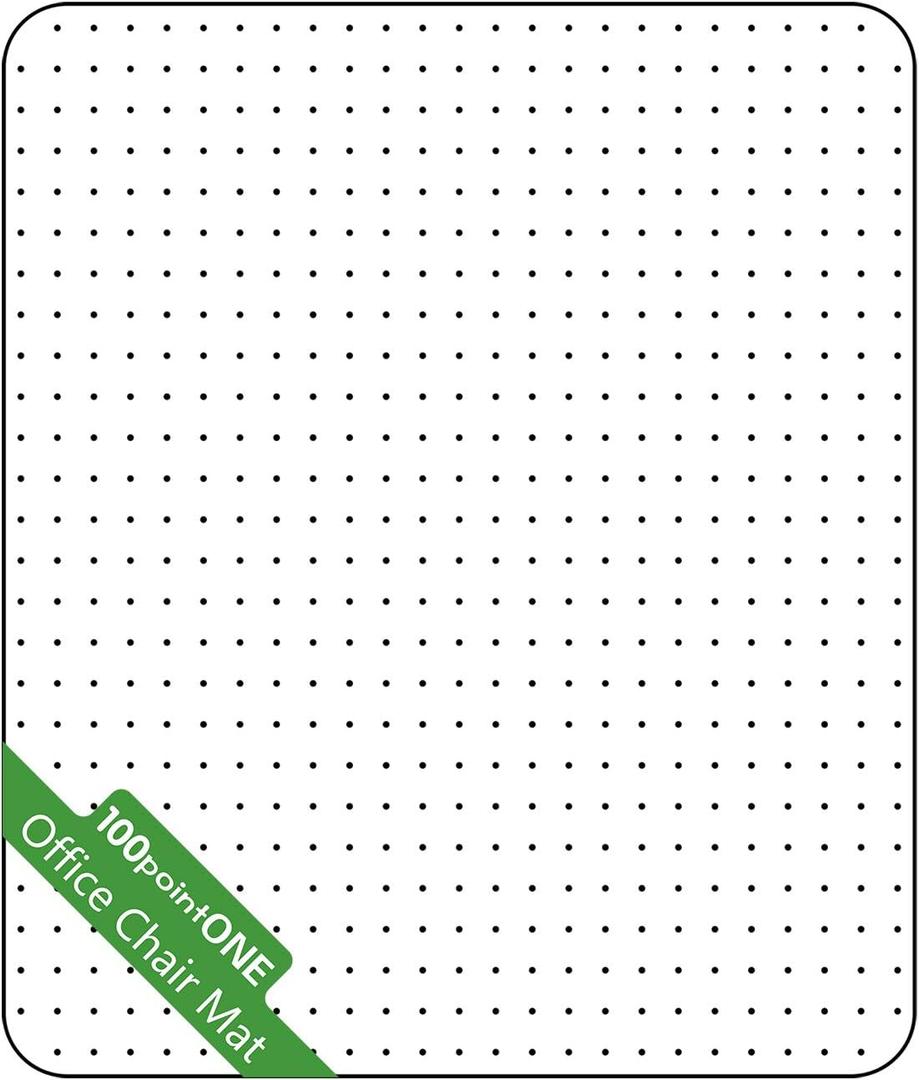 Office Chair Mat for Carpet - Clear Thick Desk Chair Mat for Carpet Plastic Floor Mats for Rolling Work and Gaming Chairs with Studs for Low Pile, Flat and No Carpeted Floors (45" X 53" Rectangular)