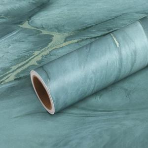3 x VEELIKE Blue Abstract Marble Contact Paper for Countertops Waterproof Marble Wallpaper Peel and Stick Countertops for Kitchen 15.7''x118'' Self Adhesive Vinyl Blue Counter Top Paper for Bathroom Table