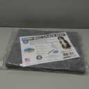 Drymate Dog Crate Mat Liner, Absorbs Urine, Waterproof, Non-Slip, Washable Puppy Pee Pad for Kennel Training - Use Under Pet Cage to Protect Floors, Thin Cut to Fit Design (USA Made) (LGrey)(29"x48")