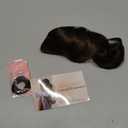 Hetto Ponytail Hair Extensions Real Human Hair Medium Brown 16 Inch 80g - Secure Drawstring Pony, Full & Flowing Style, Ideal for Special Occasions & Bridal #4