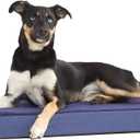 Barkbox Orthopedic Dog Bed with Memory Foam, Premium Comfort for Dogs and Puppies, Dog Bed for Joint Relief and Restful Sleep, Durable and Easy to Clean - Navy, Medium