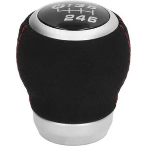 Manual Gear Shift Knob 6 Speed Gear Shift Knob Manual Shifter Head Automotive Body Parts Replacement for (Black Top)