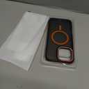 Magnetic 3 in 1 for iPhone 16 Pro Max Case, [OmniDirectional Protection] with 1x Screen Protector + 1x Camera Cover, [Seamless Work with Magsafe] Protective Silm Case for iPhone 16 Pro Max, Orange