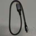 USB C to HDMI Cable 1.5ft, [4K, High-Speed], USB Type C to HDMI Cord [Thunderbolt 3/4 Compatible] for iPhone 16 15 Pro Max Plus, MacBook iPad Pro/Air,Samsung S25 S24 S23 S22 S21 S20 S10 Surface Switch (Grey)