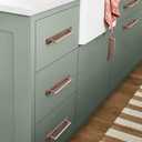 Goo-Ki 7.6''(192MM) Hole Centers Antique Copper Cabinet Pulls with Backplate, 2 Packed Affordable Luxury Zinc Alloy Cabinet Hardware