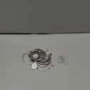 SHUNAE 10pcs Stainless Steel Bangle Settings 20mm Round Cabochon Resin Bracelet Blank Base Trays Bracelets diy Making