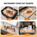 WanpeeGoo Self Warming Cat Bed, Heated Cat Bed, 2.0 Upgraded Thermal Foil Heating Pad, Plush Self-Heating Pet Mat for Crate, Floor, with Removable Washable Cover, Non-Slip, 15"x19"