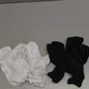 SPTRAMLE Kids Socks 12 Pairs Crew Socks for Toddler Boys Girls 7-10 Years Athletic Mid Cut Socks Multipack Black White