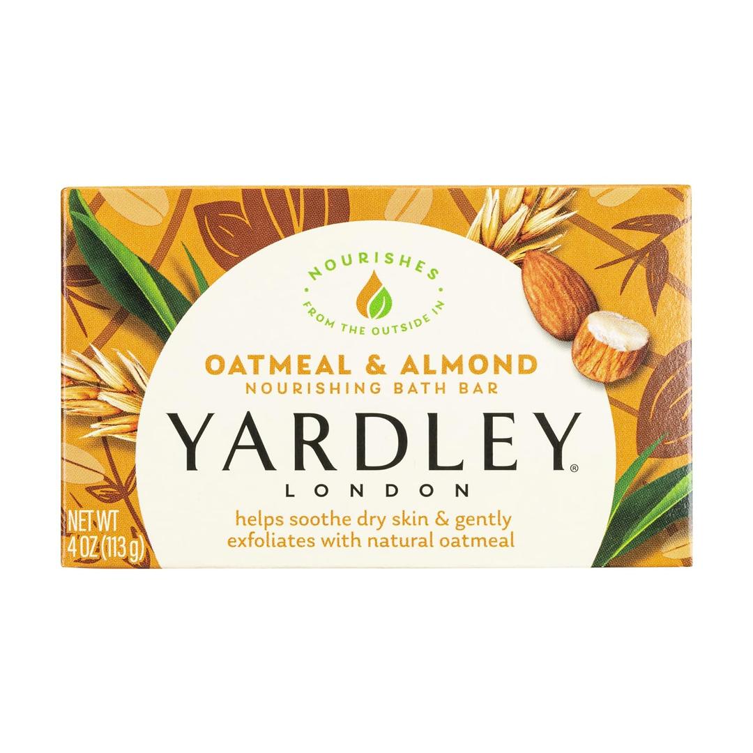 2 x Yardley Oatmeal and Almond Bar Soap, Oatmeal & Almond, 4 Ounce