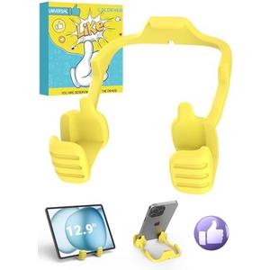Stocking Stuffers for Teens Boys Girls Kids Tablet Stand for iPad: Universal Compatible Thumbs Up Lazy Cell Phone Stand Holder for Desk Women Men Wife Adults Gifts for Christmas Birthday, Pack Of 2