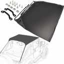 Traditional Bikini Top for Jeep '76-86 CJ7 / '81-85 Scrambler CJ8 / '87-91 Wrangler YJ - Black Crush, Upgraded Stainless Steel Hardware & Heavy-Duty Fabric (8% Heavier Than Other), Tough Stitch