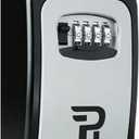 RUDY RUN Key Lock Box for Outside - Wall Mount Combination Lockbox for House Keys Outdoor (Large)