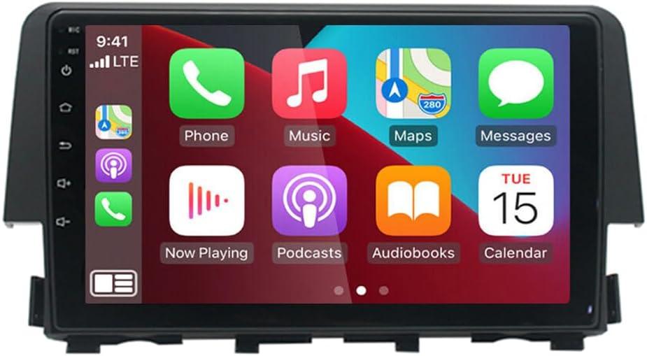 Apple CarPlay Car Radio Stereo GPS Navi BT Compatible for Honda Civic 2016-2020 9 Inch Android 13 Double Din Car Stereo