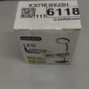 Desk lamps for home office,Black,Battery desk lamp,5W Rechargeable desk lamp,3 Colors,Adjustable brightness,360Gooseneck Hose,Small rechargeable reading lamp,Eye-friendly and Energy Saving (1 Pack)