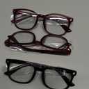 Gaoye Stylish Eyewear Frame Accessories - Blue Light Glasses for Women - Computer Glasses for Blue Light Blocking (B7-black + Wine Red + Violet Indigo)