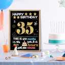 Joycard 35th Birthday Card with Envelope, 35th Birthday Decorations for Women Men, 35th Birthday Gifts for Her Him, Happy Birthday Cards for 35 Year Old Daughter Son, Back in 1991