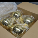 4 Pcs Extra Large Retro Mercury Christmas Balls Ornaments 8'' Oversized Giant Hanging Shatterproof Electroplated Ball Christmas Tree Ornaments for Xmas Party Outdoor Decor (Red)