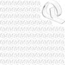 120 Pieces Transparent Clear Plastic Tablecloth Clips, Windproof Picnic Table Skirting Clamps Ideal for Outdoor Camping Picnic Christmas Weddings Banquets Graduation Parties (e Shape)