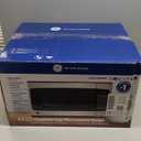 GE Countertop Microwave Oven, Compact 1.1 Cubic Ft., 950-watt Capacity, 6 Auto Cooking Settings, Child-Lock Technology, Kitchen Essentials for The Countertop, Dorm Room or Apartment, Stainless Steel