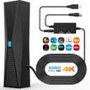 2025 Antenna for smart TV, Long Range TV Antenna Indoor/Outdoor with 360 Signal Booster, Digital TV Antenna for Local Channels, Supports All Smart/Old TVs and 4K 1080P VHF UHF