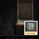 UNISHADES Cordless Bamboo Roman Shades for Windows, Blinds Size (34.5" W 48" H) Colour (BDP-Driftwood)