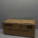 Prelit Flocked Christmas Tree, Artificial Small Christmas Tree with Led Lights, Frosted LED Xmas Tree with Snow (3FT-Lights)