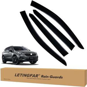 Window Visors Rain Guards for Buick Envision 2021 2022 2023 Accessories, Wind Deflectors Vent Shades for Buick Envision