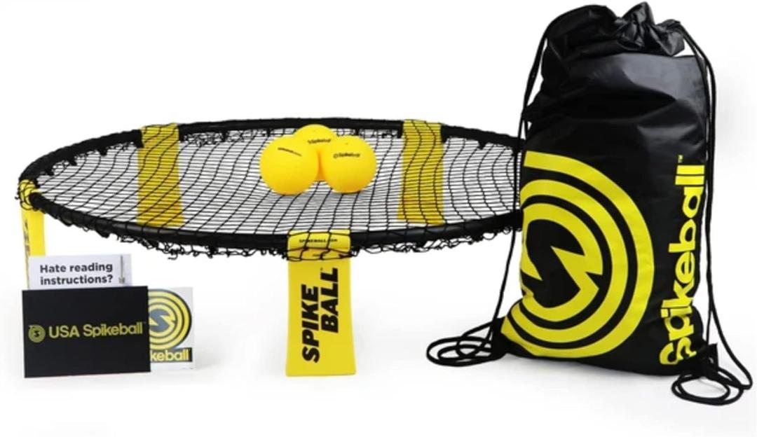 Spikeball 3 Ball Original Roundnet Game Set - Includes 3 Balls, Net and Bag