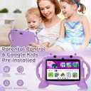Kids Tablet, 7 inch Tablet for Kids 2-10, Educational Learning Toddler Tablet Android 11, 3GB RAM+32GB ROM Storage, Google Play YouTube, Baby Girl boy PresentPurple